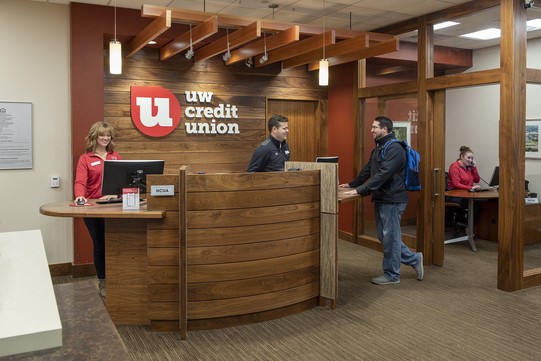 The UW Credit Union branch located on the University of Wisconsin La Crosse campus.