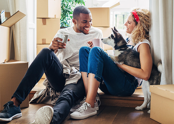 A couple is enjoying their first home after learning how to save